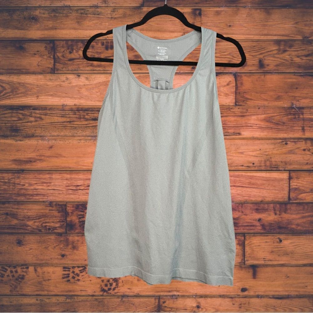 5 for‎ $25🔥Member's Mark Light Grey Racerback Seamless Active Tank Top Large